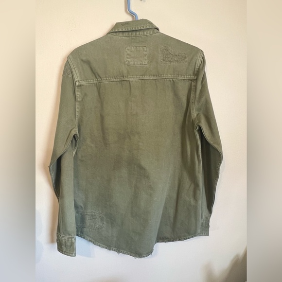 NEW W/O TAG | Men’s Zara Green Denim Jacket - Picture 2 of 5
